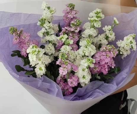 Букет с матиолой