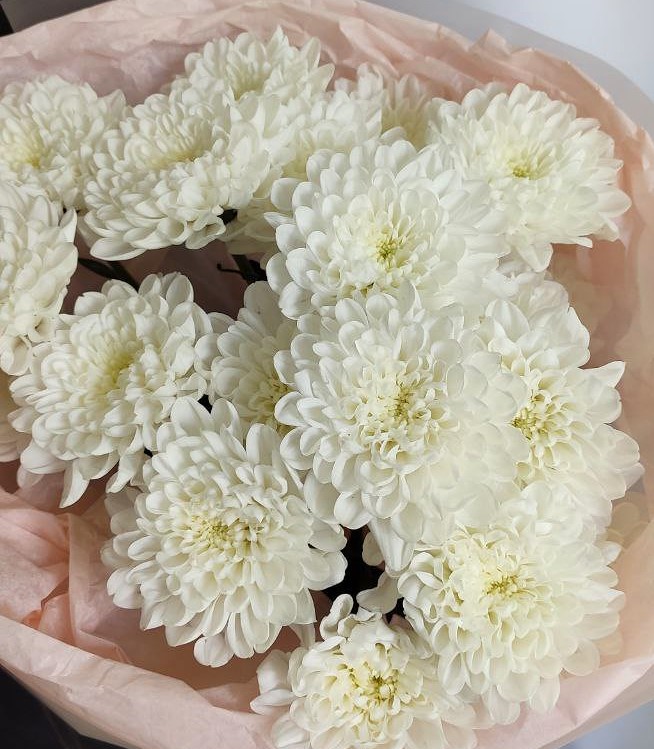 Букет из 3 хризантем