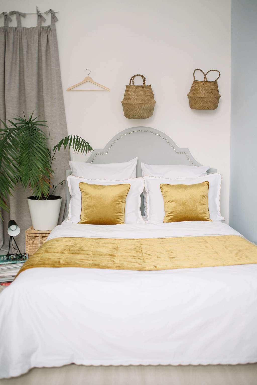 Комплект постельного белья "Etretat", цвет рюш горчичный