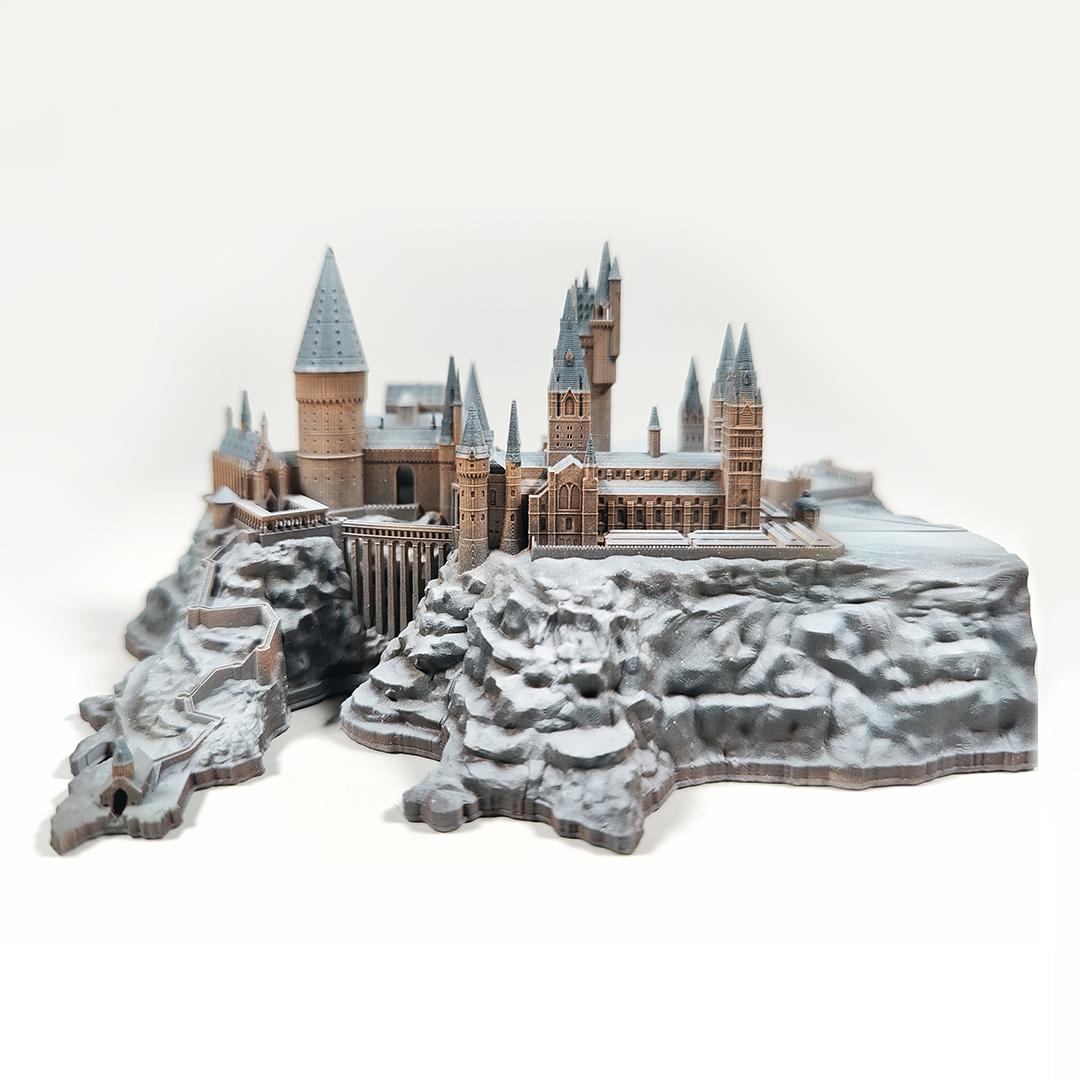 3d модель Миниатюра Замок Хогвартс