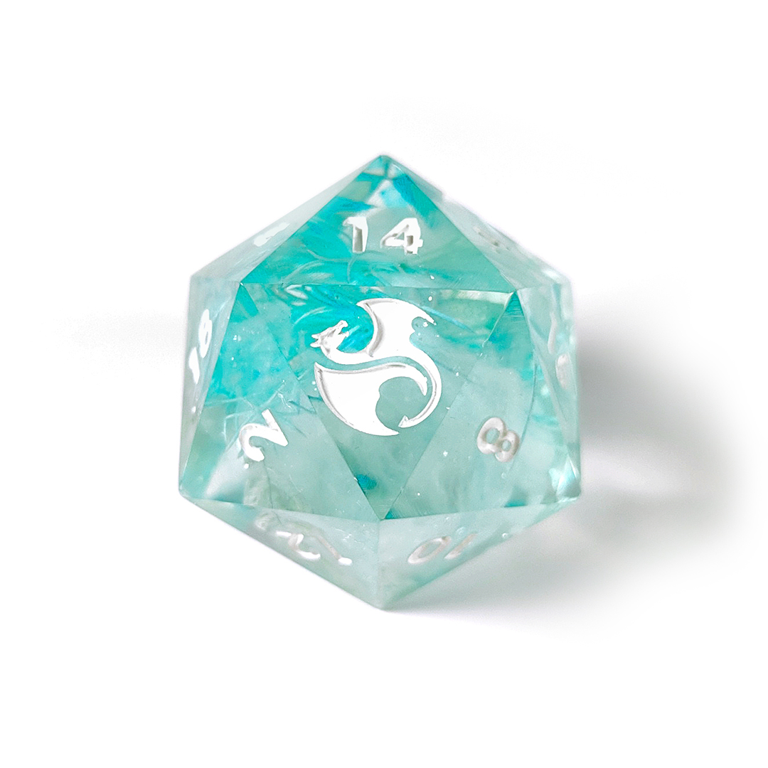 Большой D20 "Ледяные цветы"