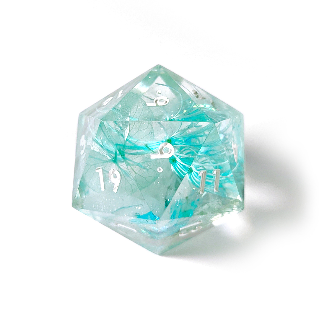 Большой D20 "Ледяные цветы"