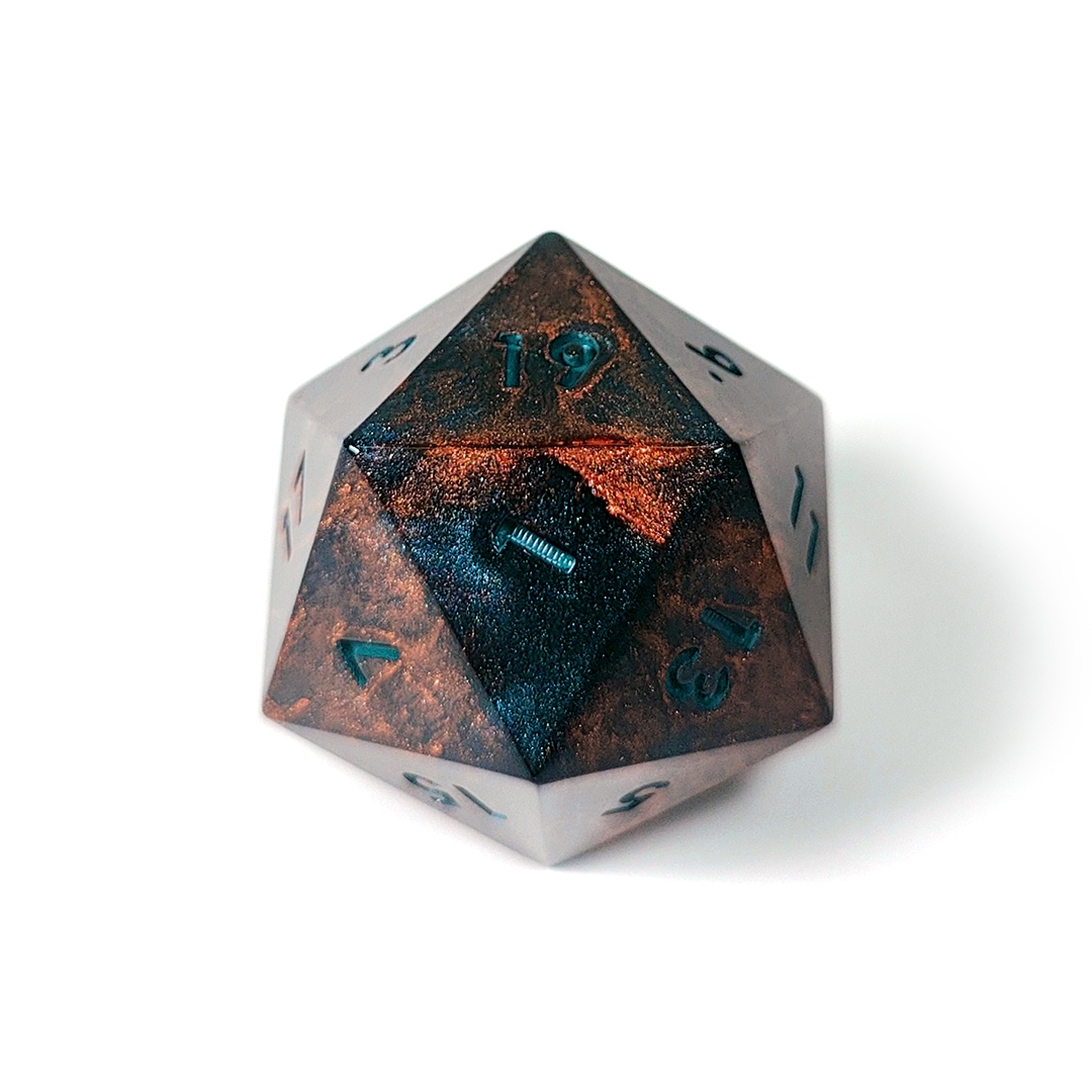 Большой D20 "Бронзовый дракон"