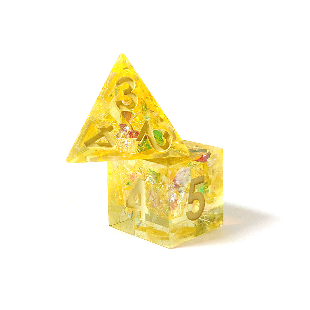 Набор дайсов "Янтарный мед"