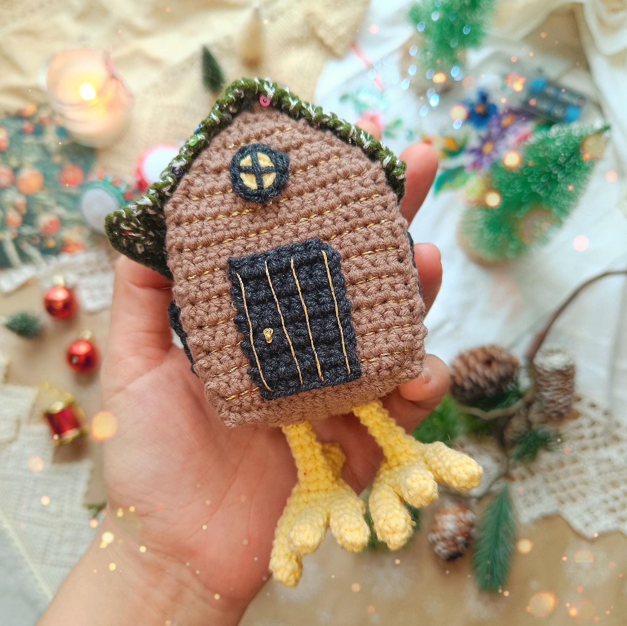 Мастер-класс "Елочная игрушка - Избушка на курьих ножках"