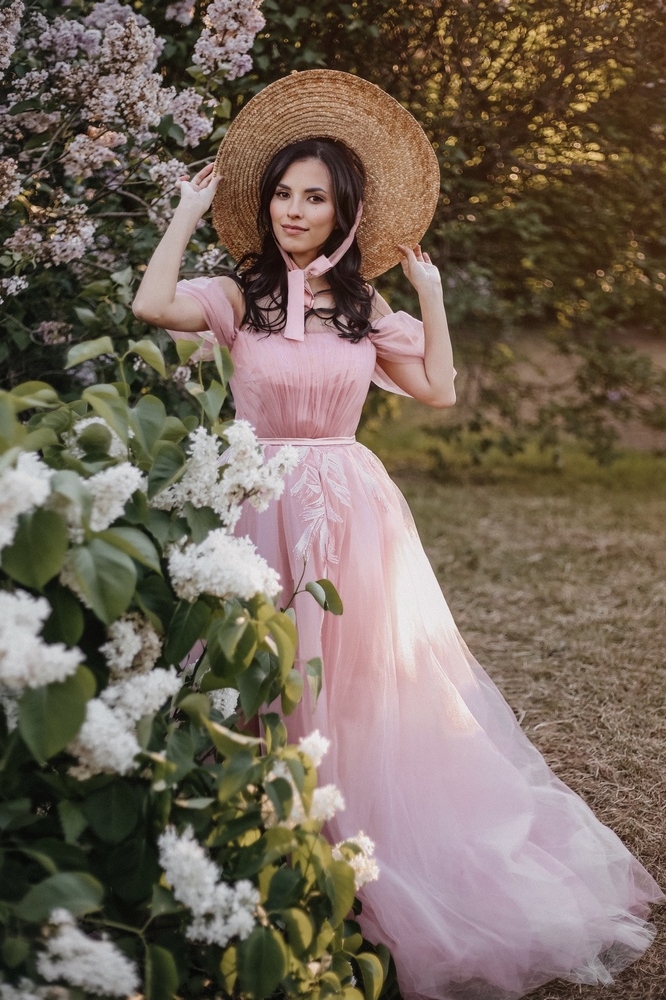 Платье "Рози" пудра