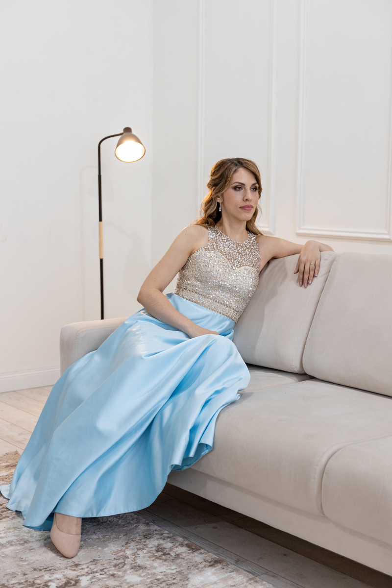 Платье "Нэнси" голубой