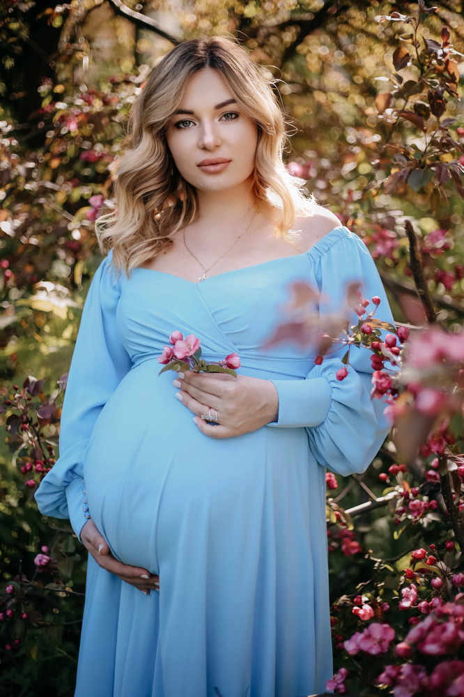 Платье "Антик" голубой