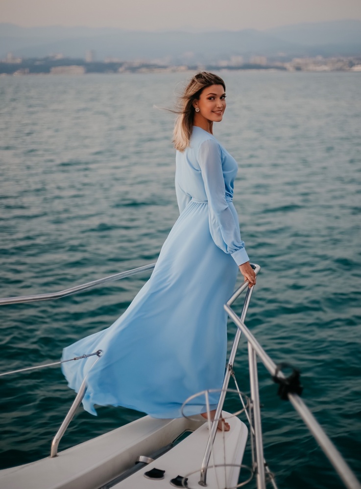 Платье "Моника" голубой