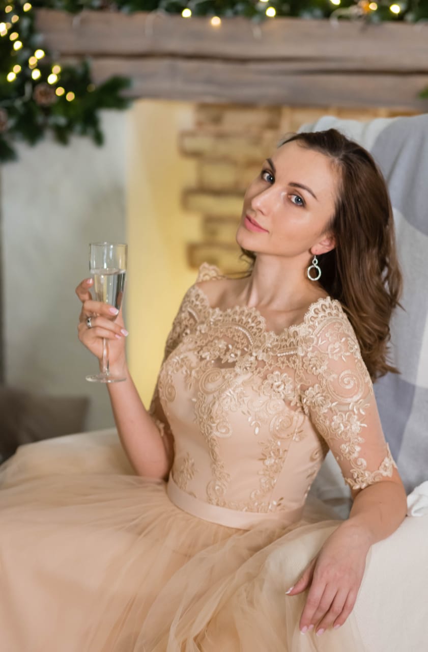 Платье "Кади" беж