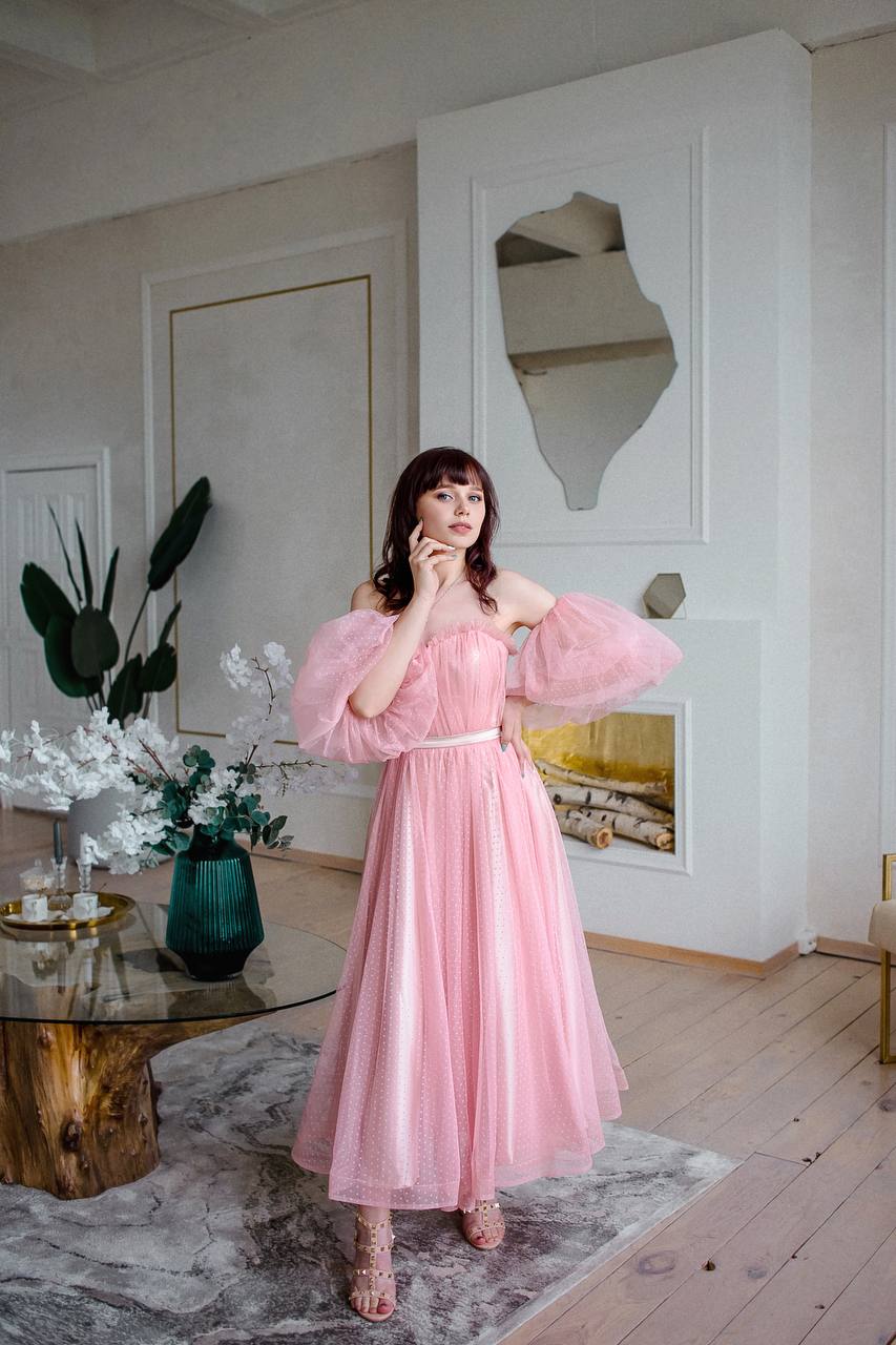 Платье "Виолетта" пудра