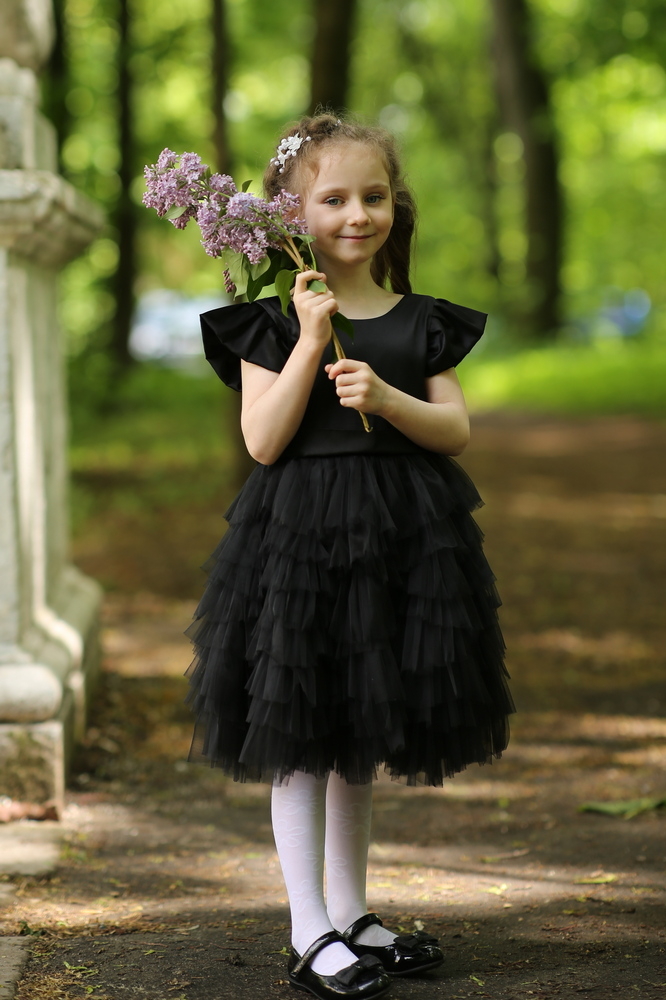 Детское "Нежность" черный 116-128