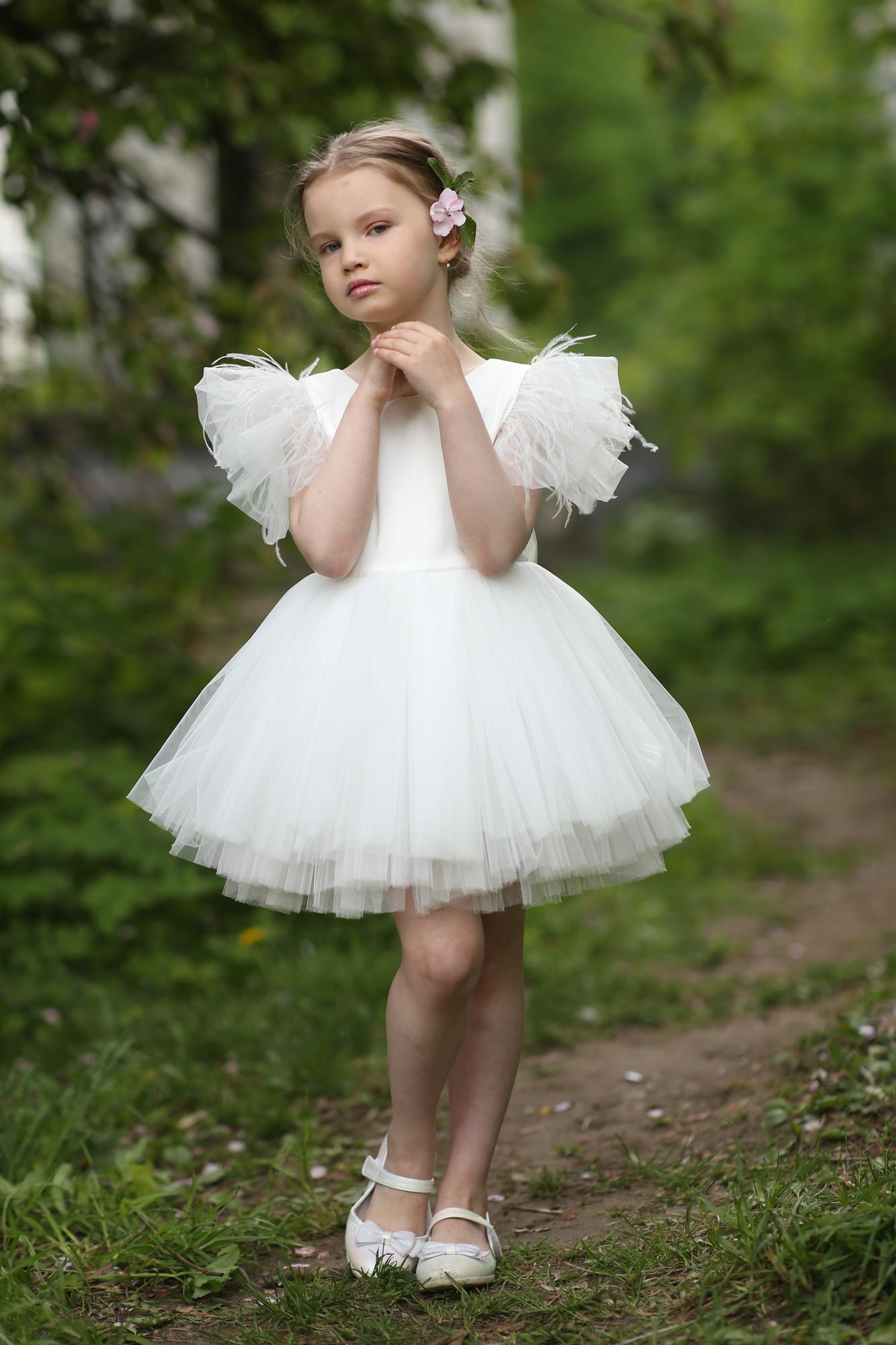 Детское "Перышко" белый 116-128