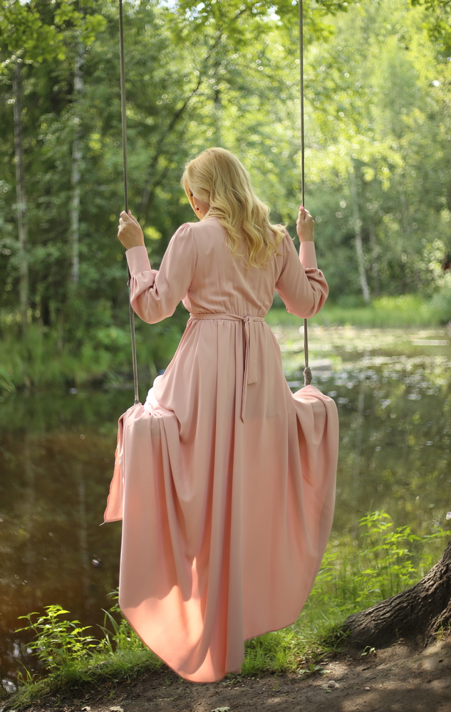 Платье "Монис" пудра