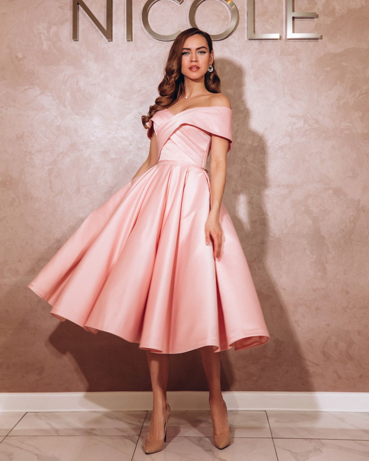 Платье "Сабрина" пудра