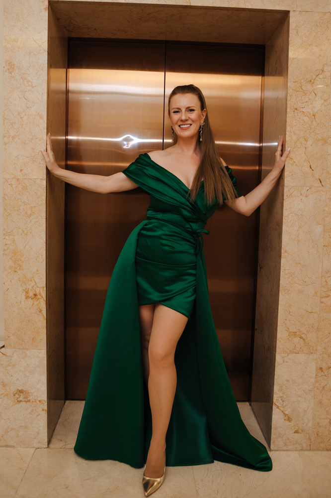 Платье "Лейсан" изумруд