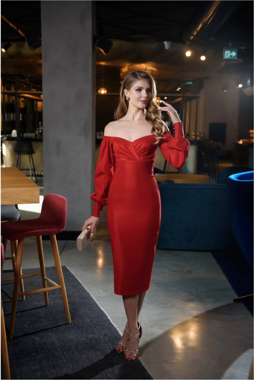 Платье "Стейси" красный