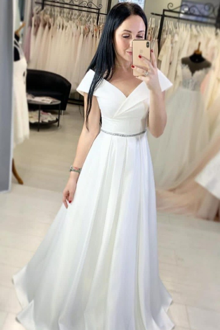 Свадебное платье "Кристари" белый