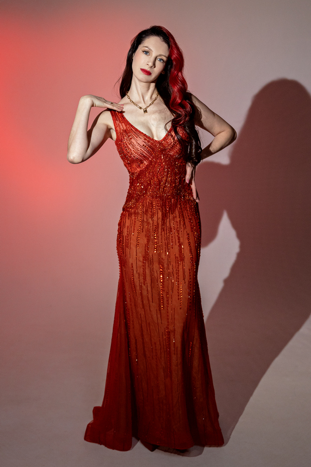 Платье "Эдита" красный