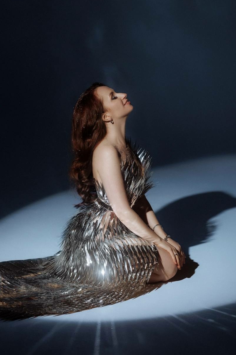 Платье "Сияние" серебро