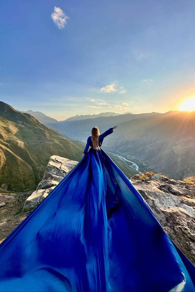 Платье "Рапунцель" синий