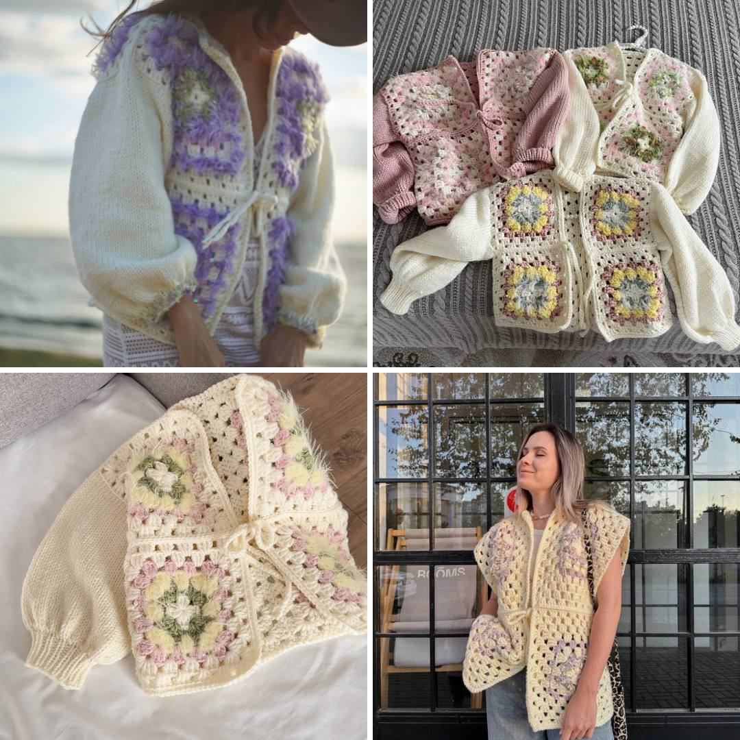 МК Кардиган "Motive_карди" ВЗРОСЛЫЙ + ДЕТСКИЙ КАРДИГАН/ЖИЛЕТ