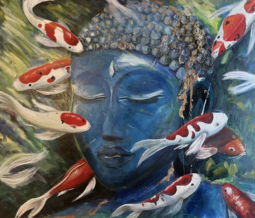 Будда и карпы