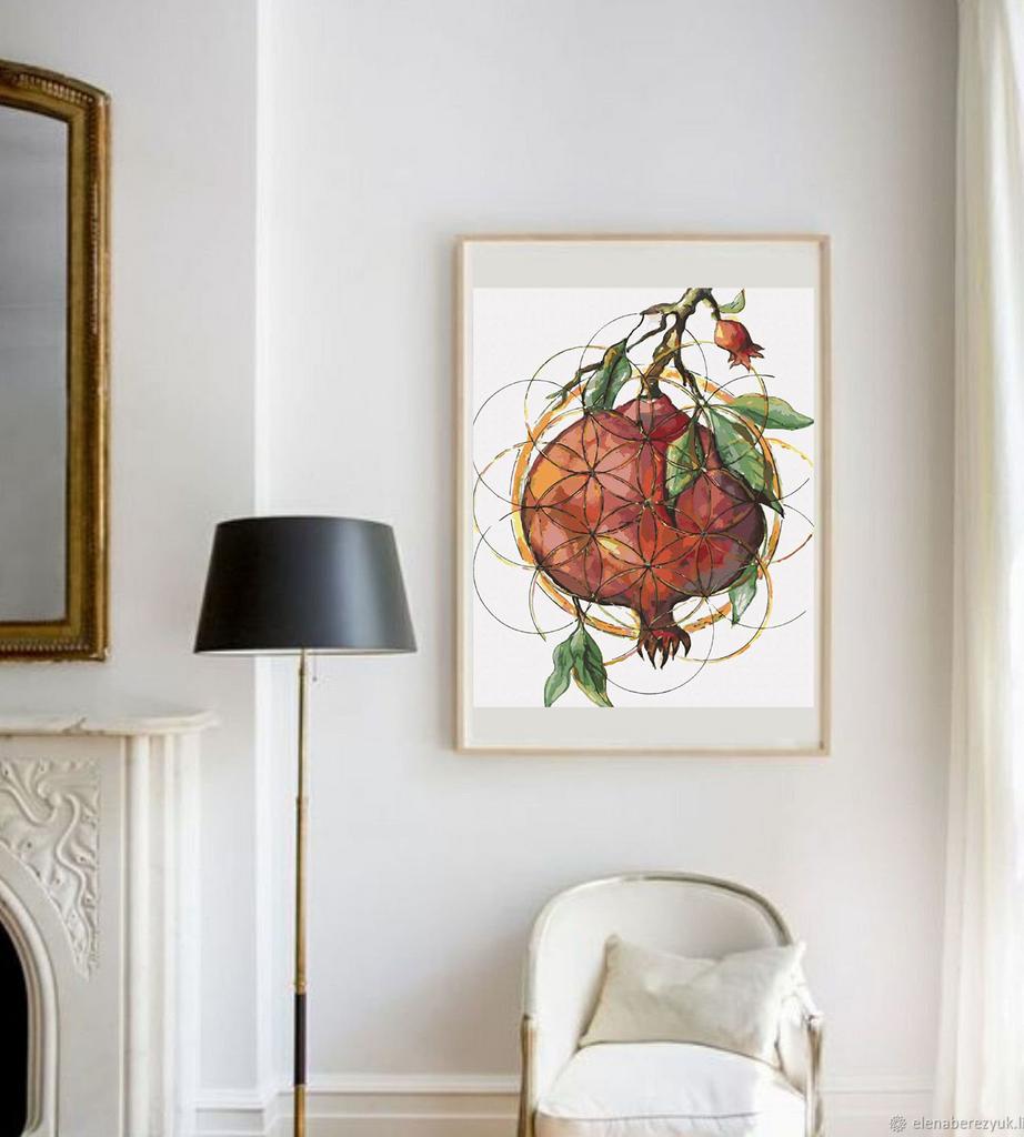 Картина по номерам "Сакральный гранат"