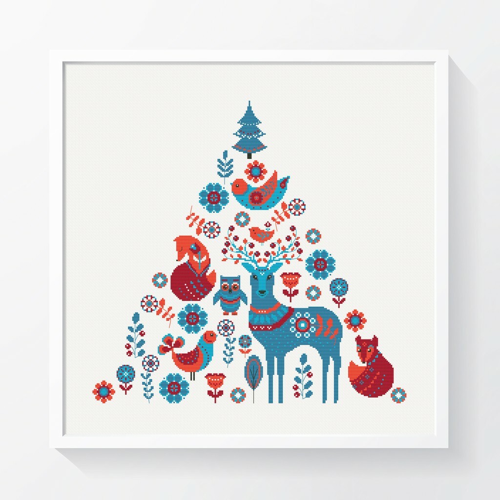 СКАНДИНАВСКИЕ УЗОРЫ, РОЖДЕСТВЕНСКОЕ ДЕРЕВО