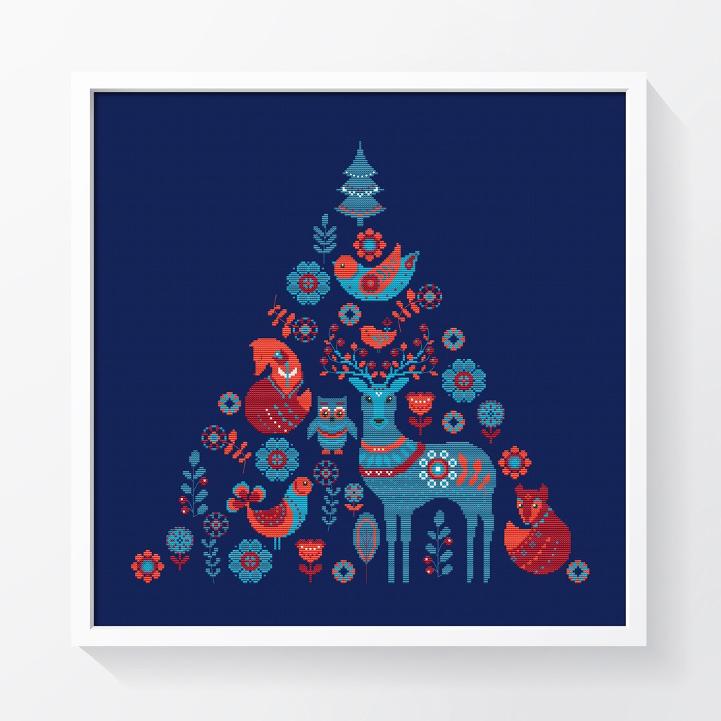 СКАНДИНАВСКИЕ УЗОРЫ, РОЖДЕСТВЕНСКОЕ ДЕРЕВО