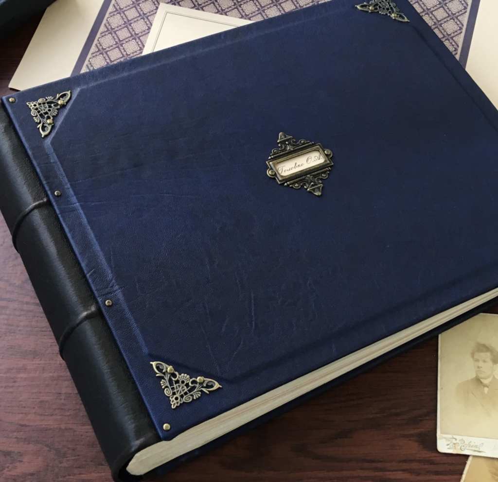 Большой кожаный фотоальбом VINTAGE