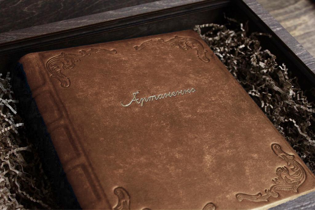 Кожаный фотоальбом Vincennes Old Cognac