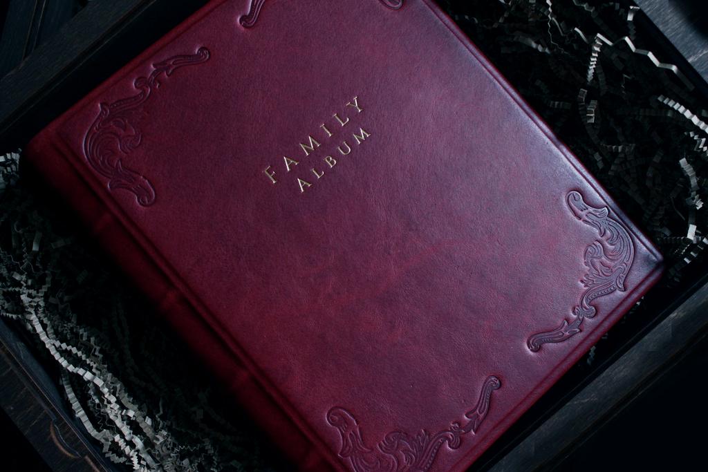 Кожаный фотоальбом Vincennes Bordeaux