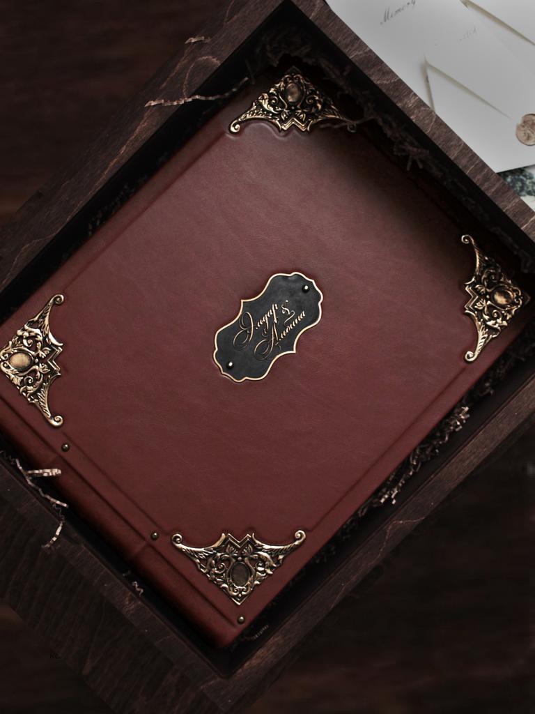 Кожаный фотоальбом Fairytale Caramel