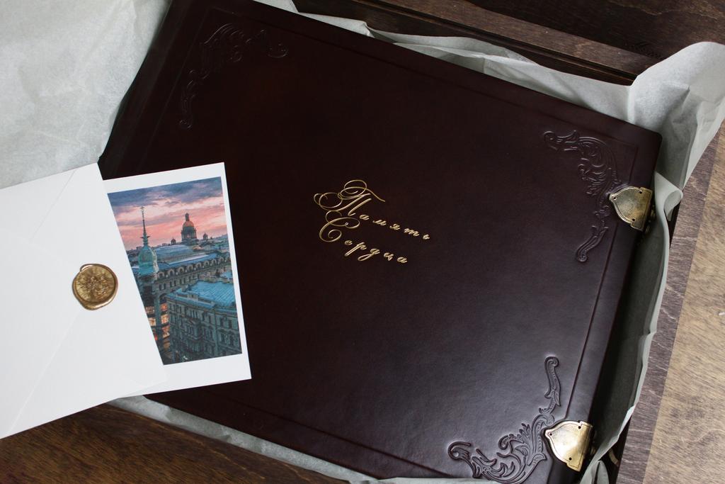 Большой кожаный фотоальбом VINСENNES с застежкой