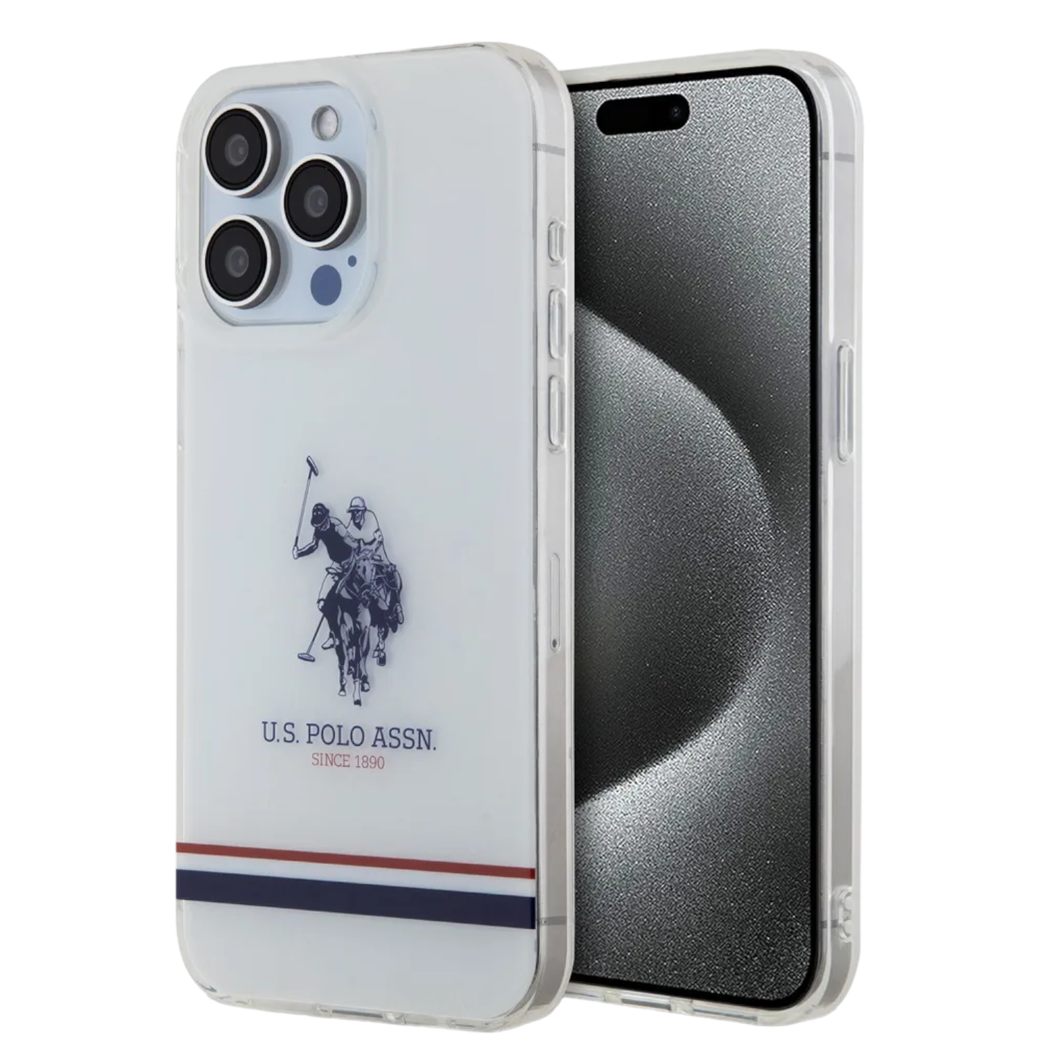 Чехол U.S. Polo Assn. на iPhone пластиковый с силиконовым бампером