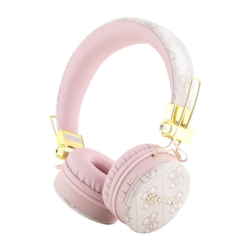 Наушники накладные GUESS Metal Logo Pink