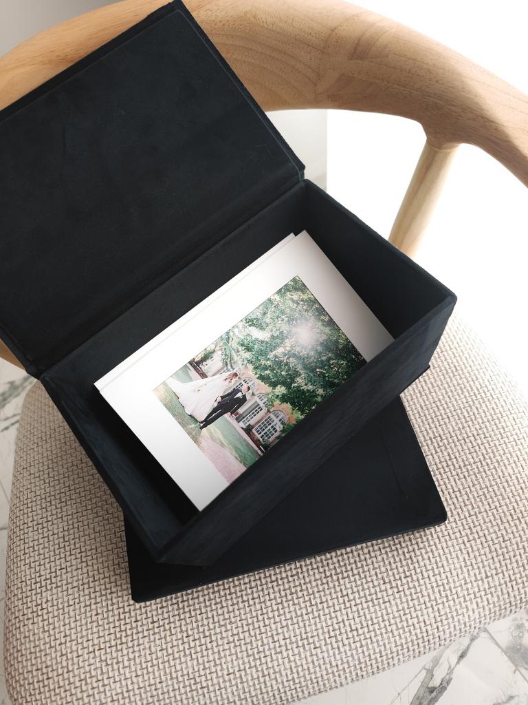 КОРОБ ДЛЯ ФОТО \ ДЛЯ ХРАНЕНИЯ БАРХАТНЫЙ (МАЛЫЙ)