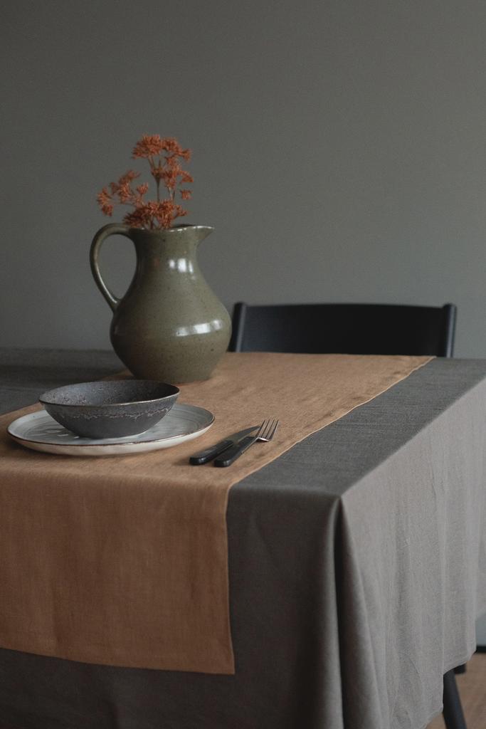 Дорожка из стираного льна