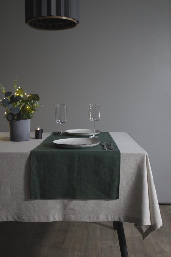 Дорожка из стираного льна