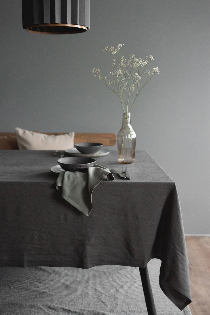 Скатерть льняная с вискозой