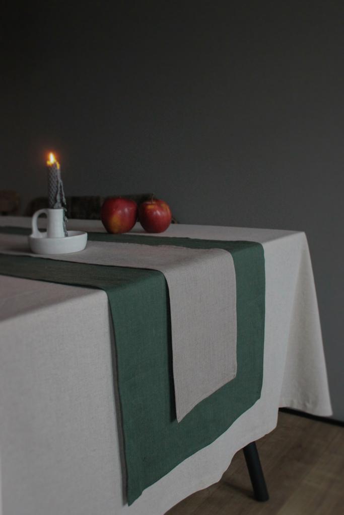 Дорожка узкая льняная