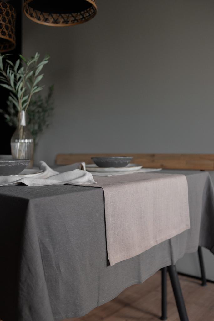 Дорожка из стираного льна