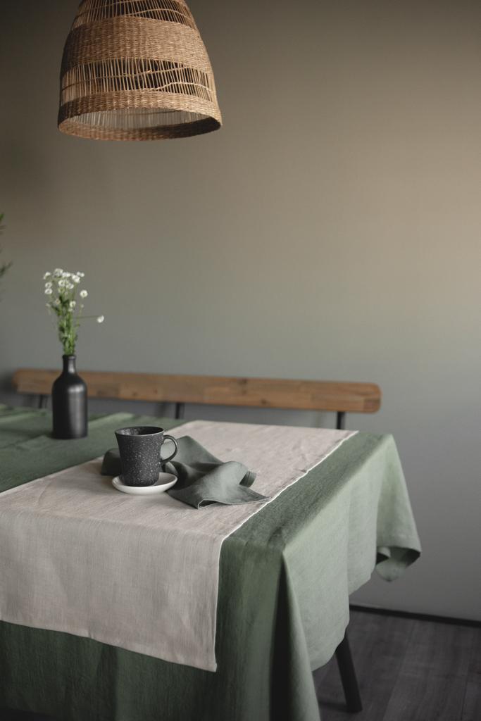 Дорожка из стираного льна