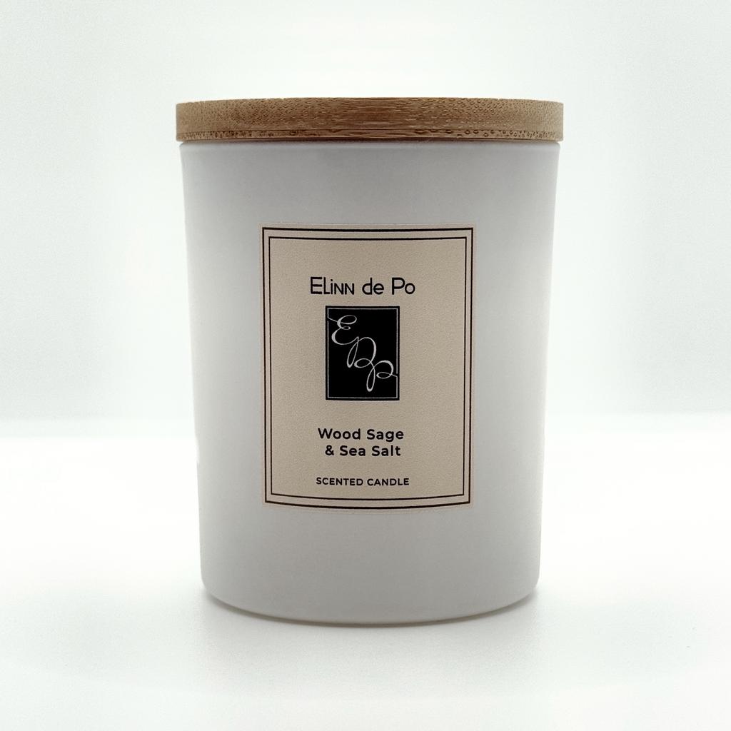 Свеча белая Wood sage&Sea salt