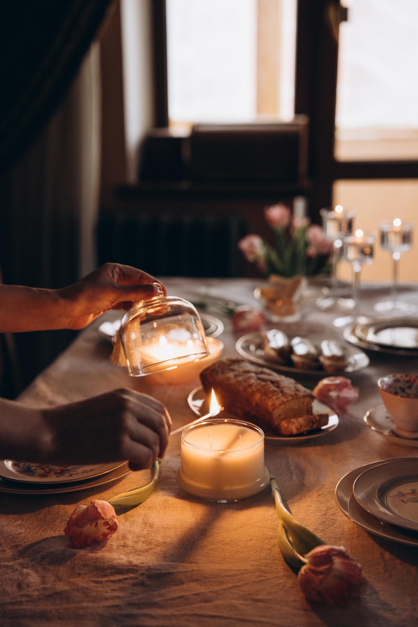 Свеча интерьерная с крышкой «Манго и мандарин»