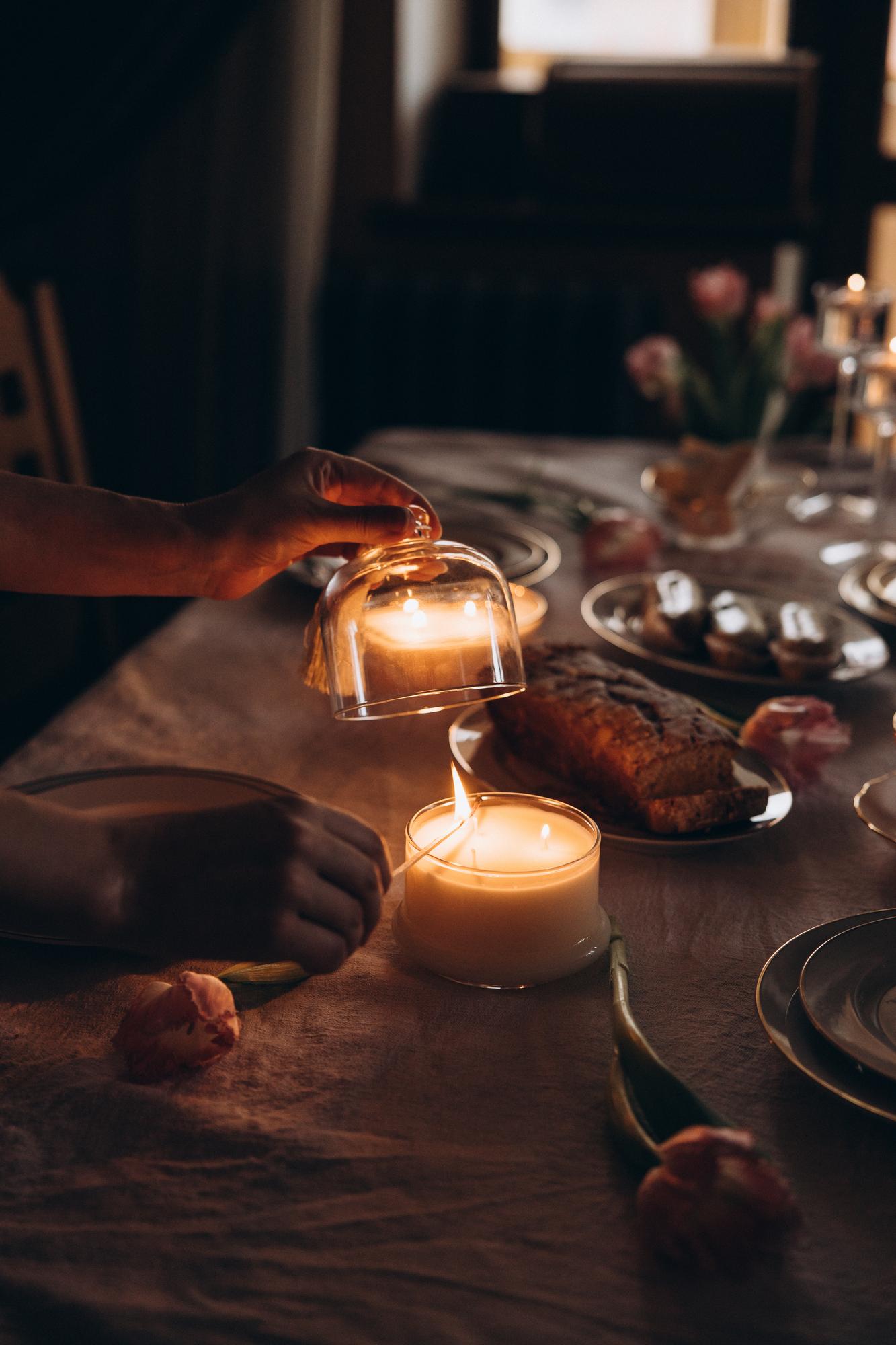 Свеча интерьерная с крышкой «Манго и мандарин»