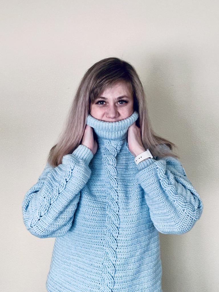 Мастер-класс Зимний свитер "АДЕЛЬ"