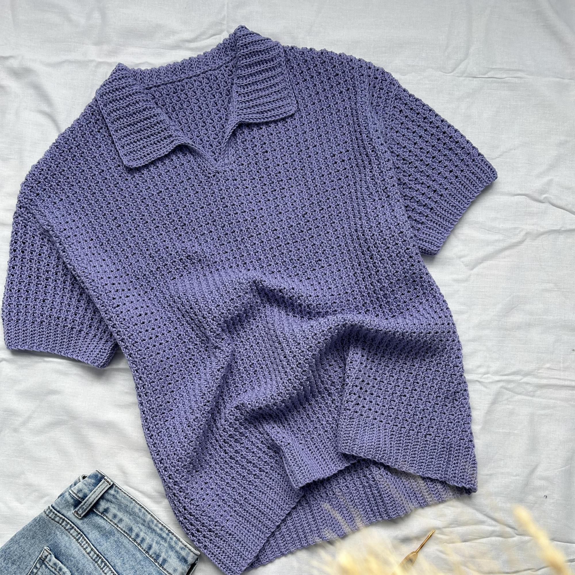 Футболка крючком, вязание на лето, вязание крючком