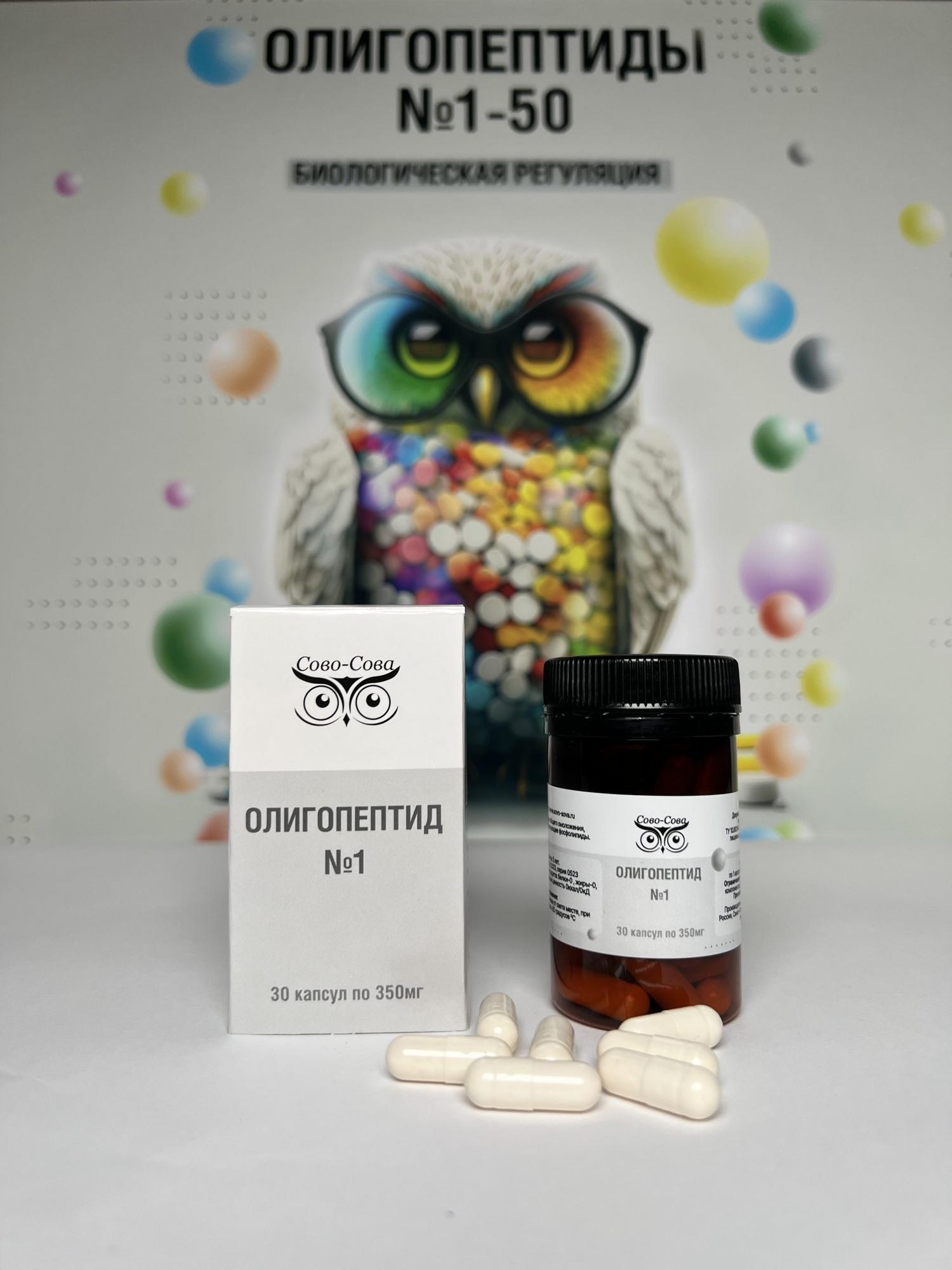 ОЛИГОПЕПТИДЫ №1 — Пептидный пул для общего омоложения.
